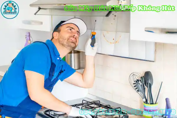 Máy hút mùi không hút được