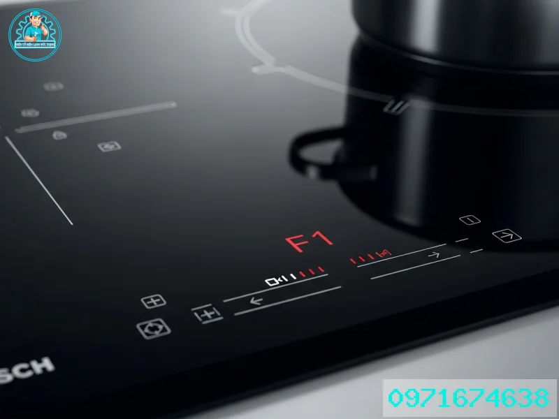Đo nồi nấu vùng bếp đ khi xử lý bếp từ Bosch báo lỗi F1